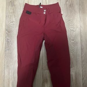 Dover Saddlery Ladies’ Dalton Full Seat breeches - Size 24 in Cranberry